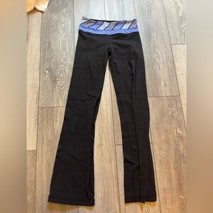 lululemon athletica Black and Blue Leggings